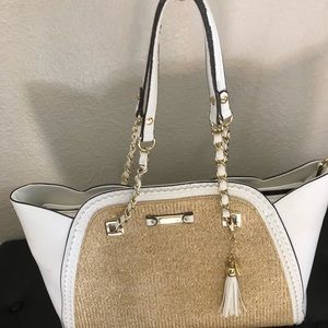 Jessica Simpson Cream Shoulder Bag